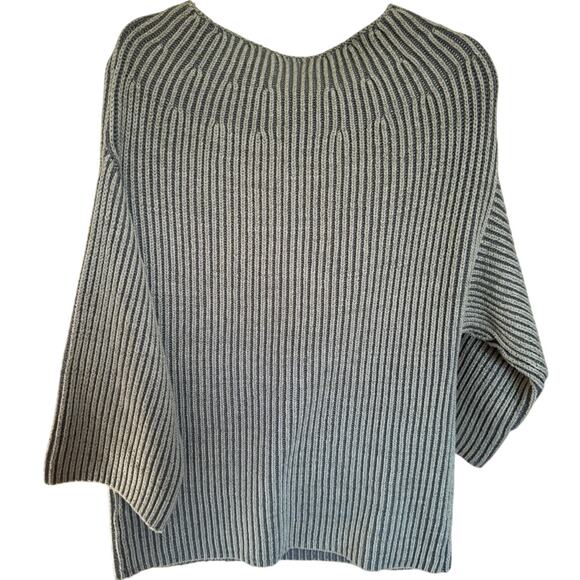 Free People New Charlotte Tunic Sweater Boat Neck Chive Combo Green Size Small - Picture 10 of 16